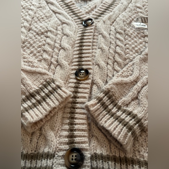 Tay Tay Merch TTPD Taylor Swift cardigan with patches and embroidery Xs/small - Picture 3 of 7
